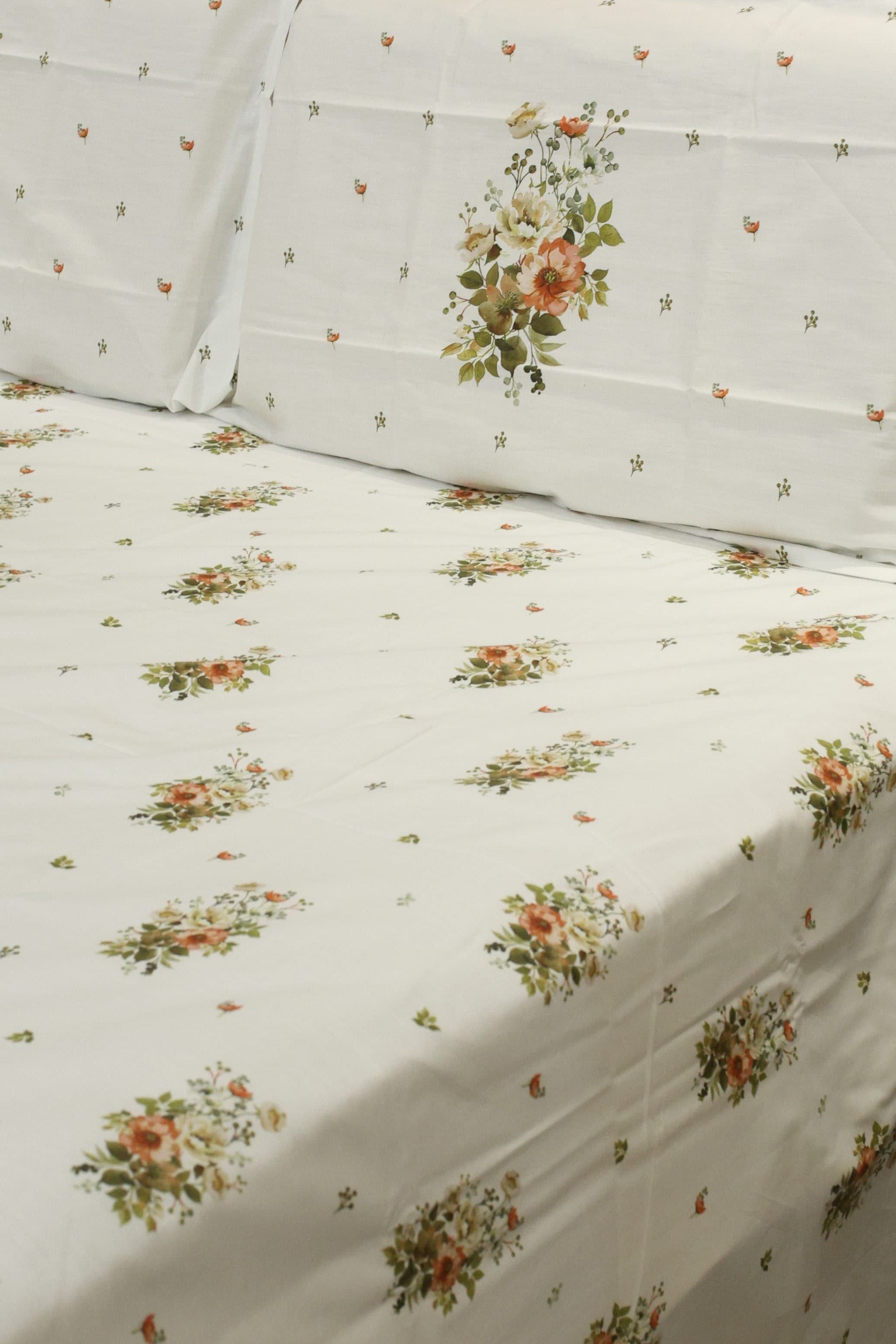 Bedsheets - King premium soft cotton bedsheet Digital Print DD   VATIKA