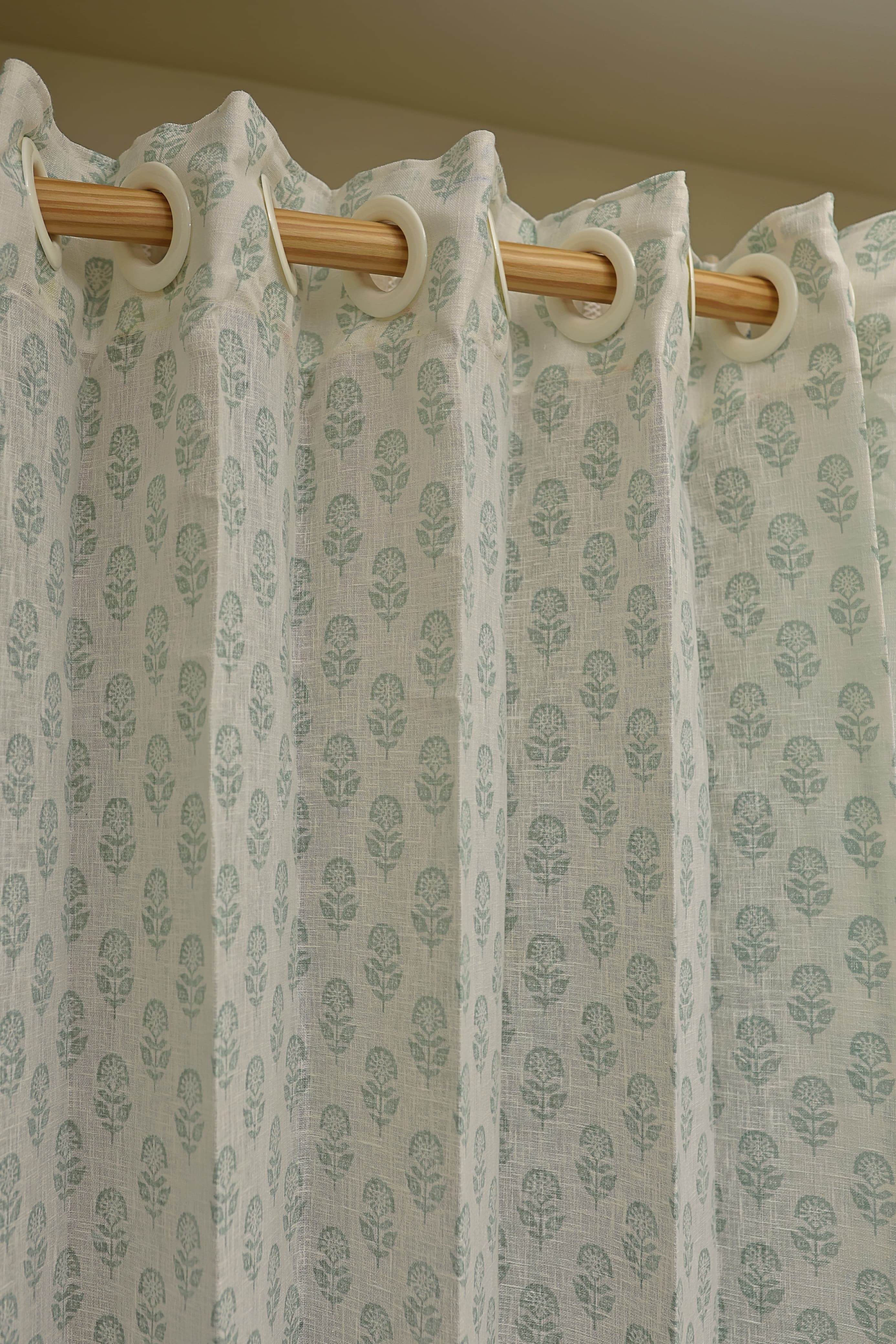 Curtain-Self printed semi transparent