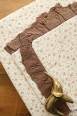 Bedsheets - Premium King soft cotton lace bedsheets majestic