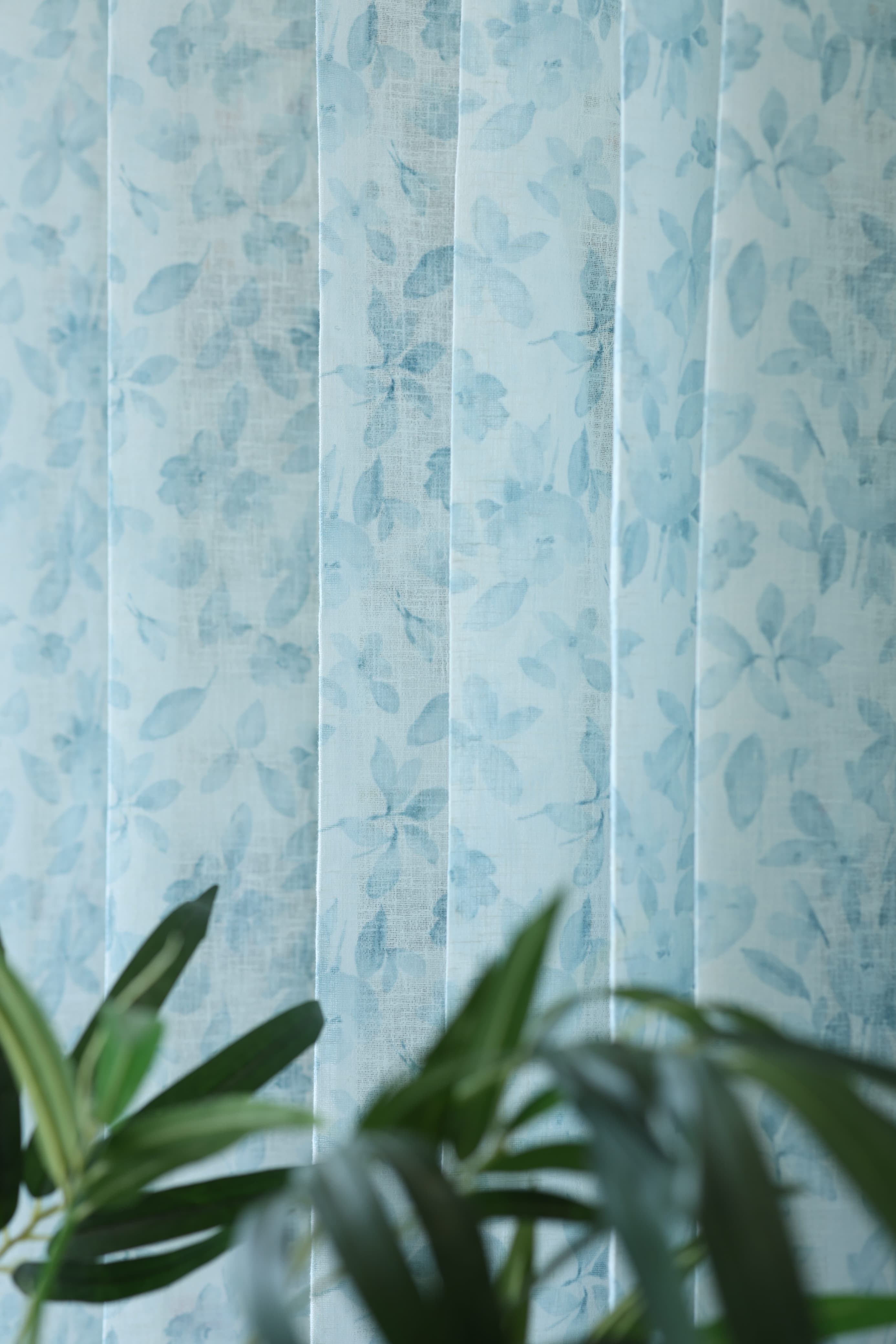 Amethyst Sheer Curtain – Semi Transparent floral vine print print