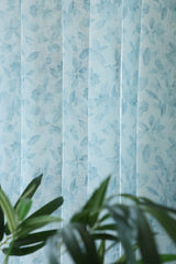 Amethyst Sheer Curtain – Semi Transparent floral vine print print