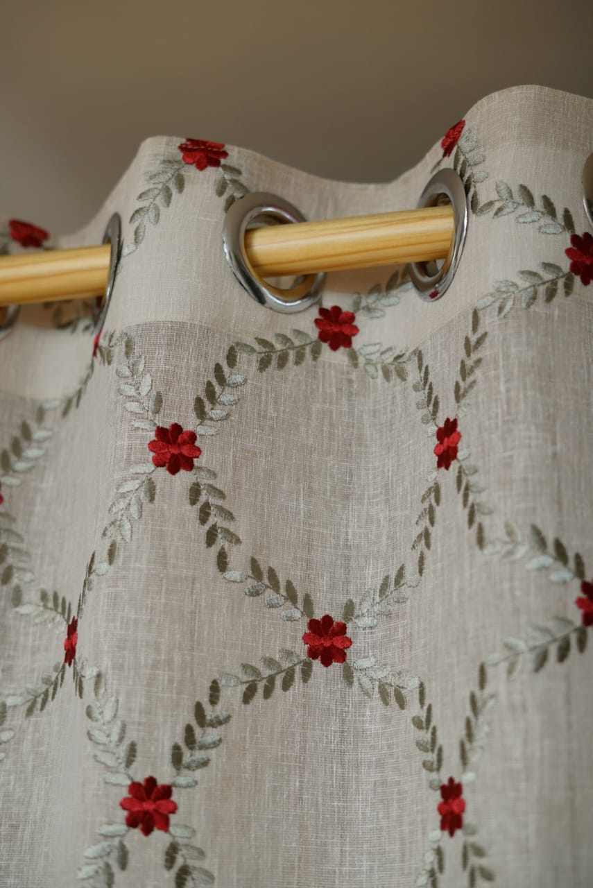 Curtains - Premium Embroidery designer sheer curtains