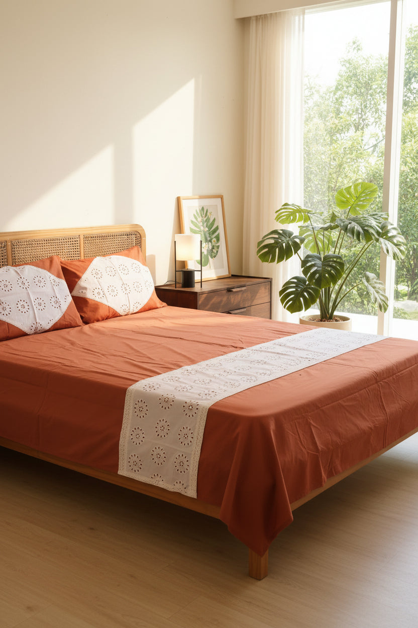 Bedsheets - Premium designer king bedsheets dd lace