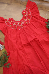 Kids smocked dress 2-3 years - Xmas edition