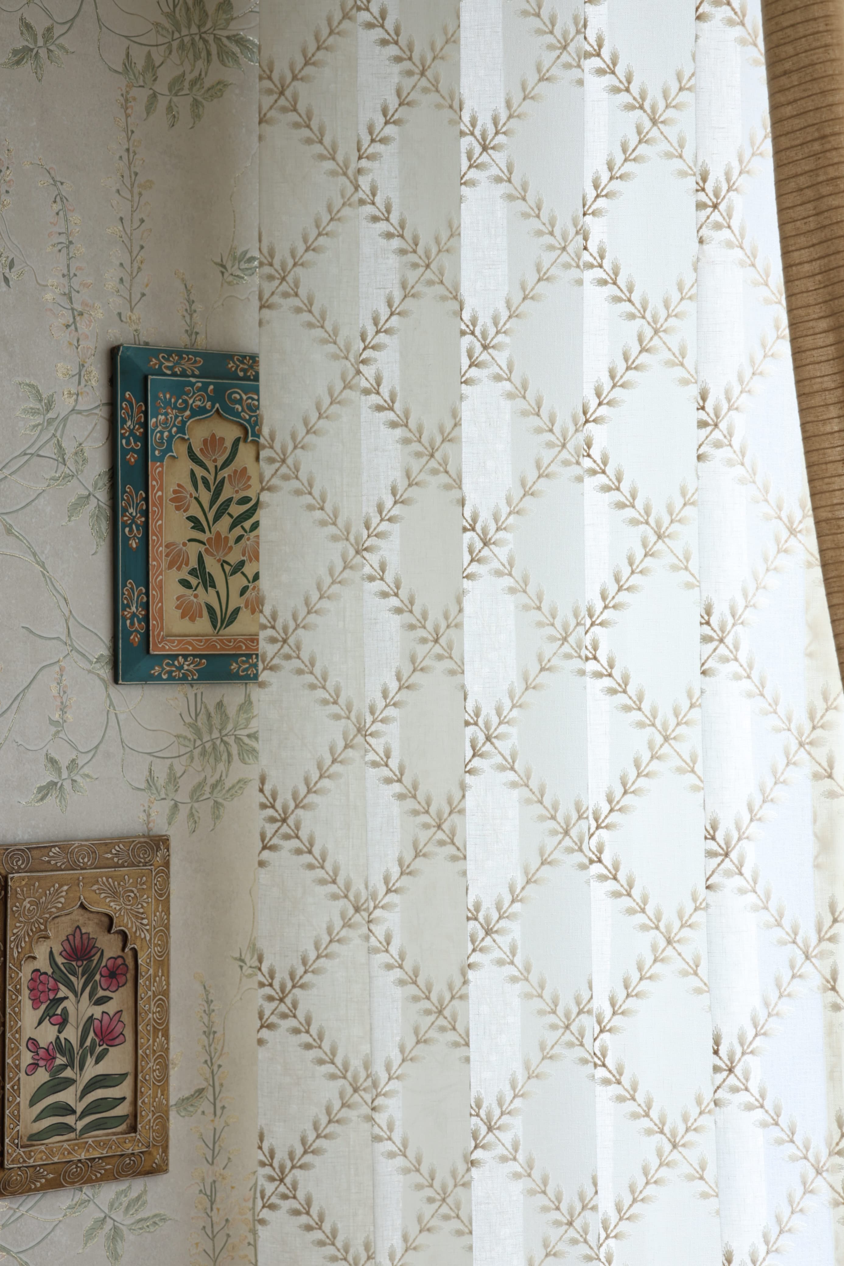 Premium Embroidery Sheer Curtain - Audrey