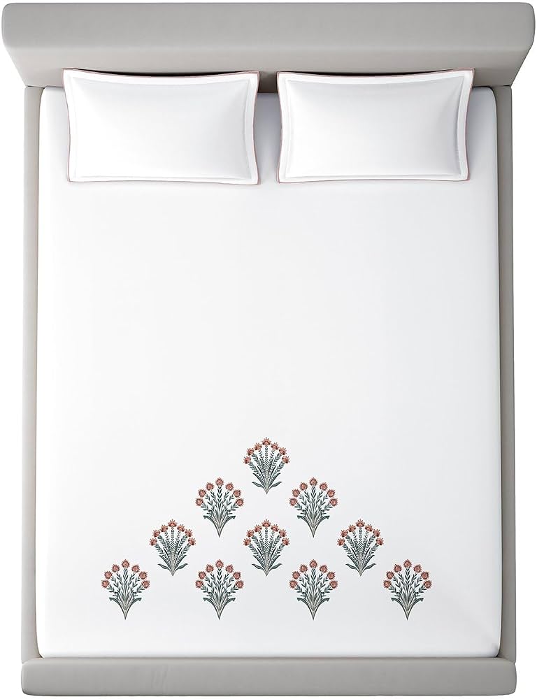 Bedsheets - King Premium machine embroidery bedsheets Sansaar