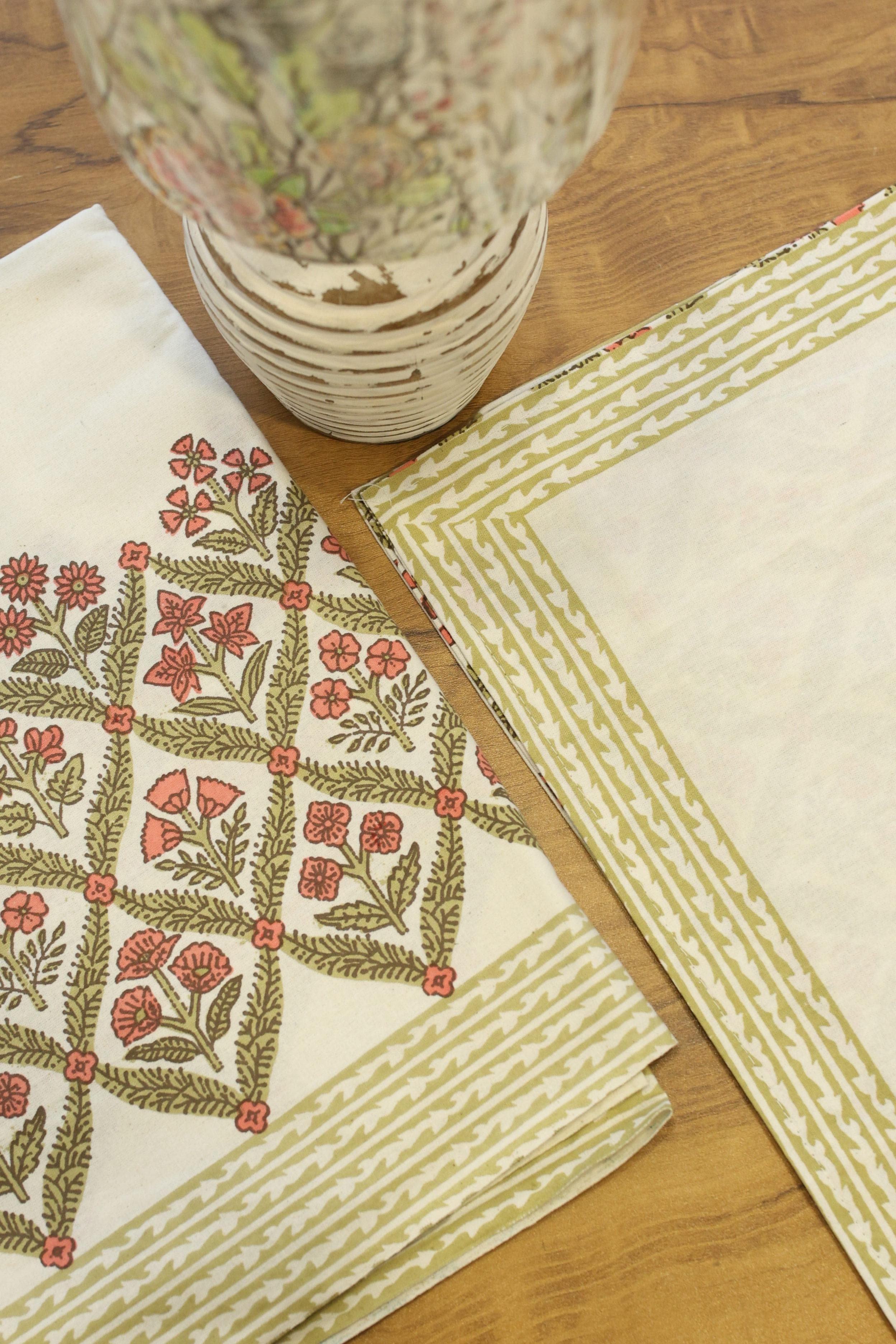 Bedsheets - Single handblock bedsheets