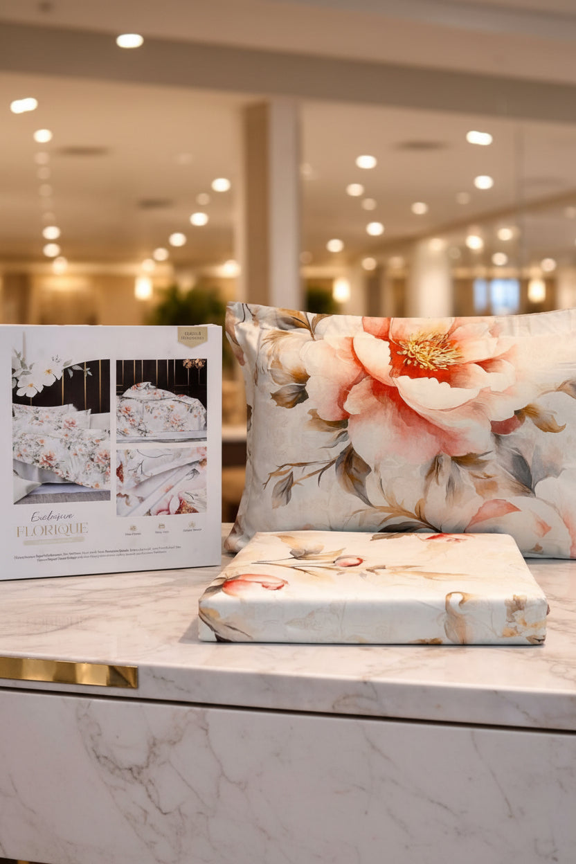 Bedsheets - Premium soft cotton digital print florique bedsheets