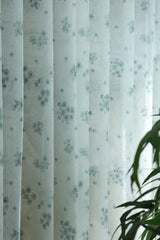 Amethyst Sheer Curtain – Semi Transparent floral print