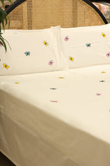 Bedsheets - King Premium Machine embroidery bedsheets MEK