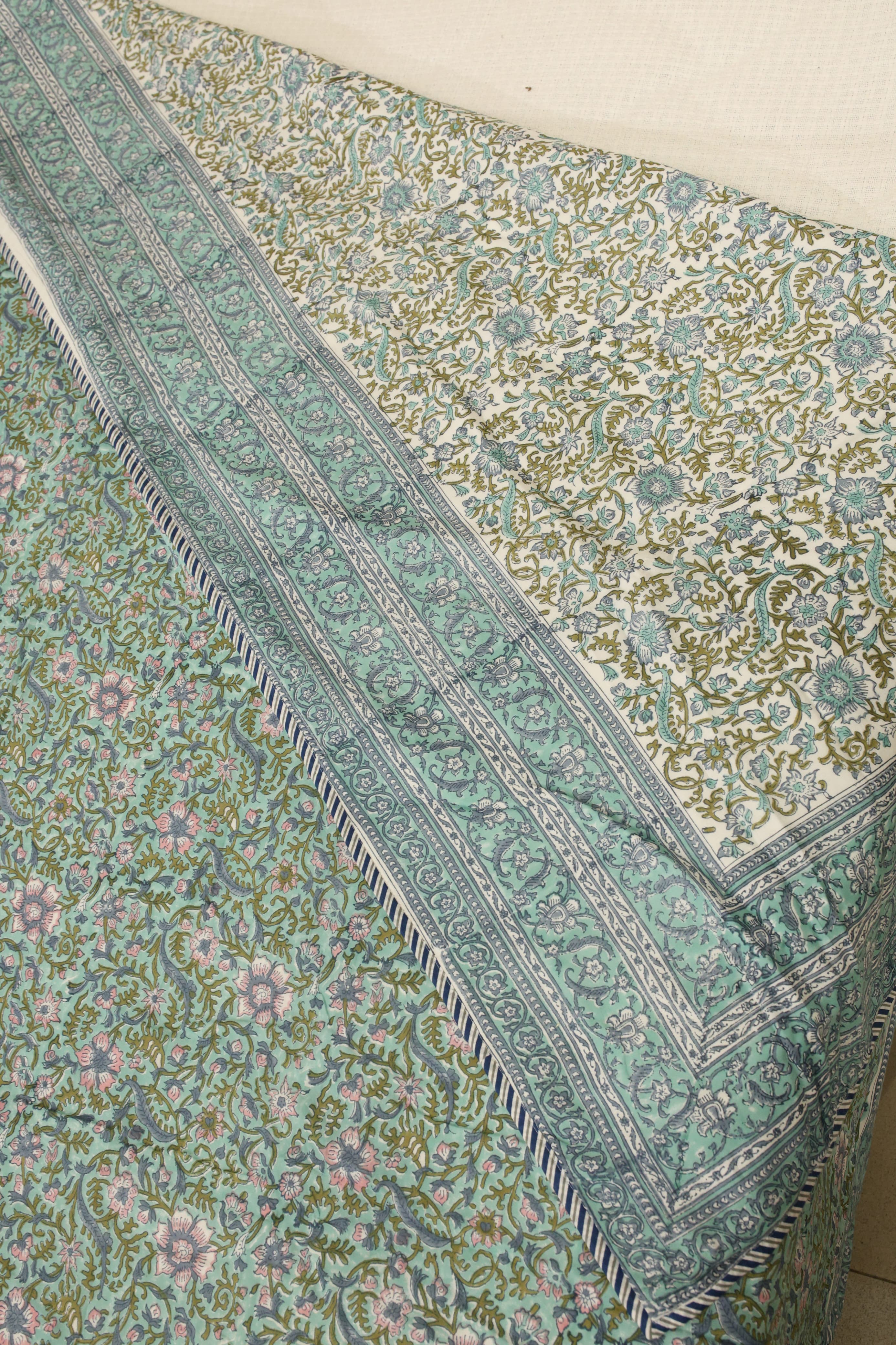 Double dohar / Blanket - Mughal handblock print
