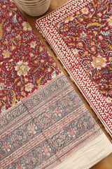Bedsheets - Queen Mugal premium handblock cotton bedsheets