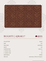 Upholstery fabrics -Ajrakh(Bughti)
