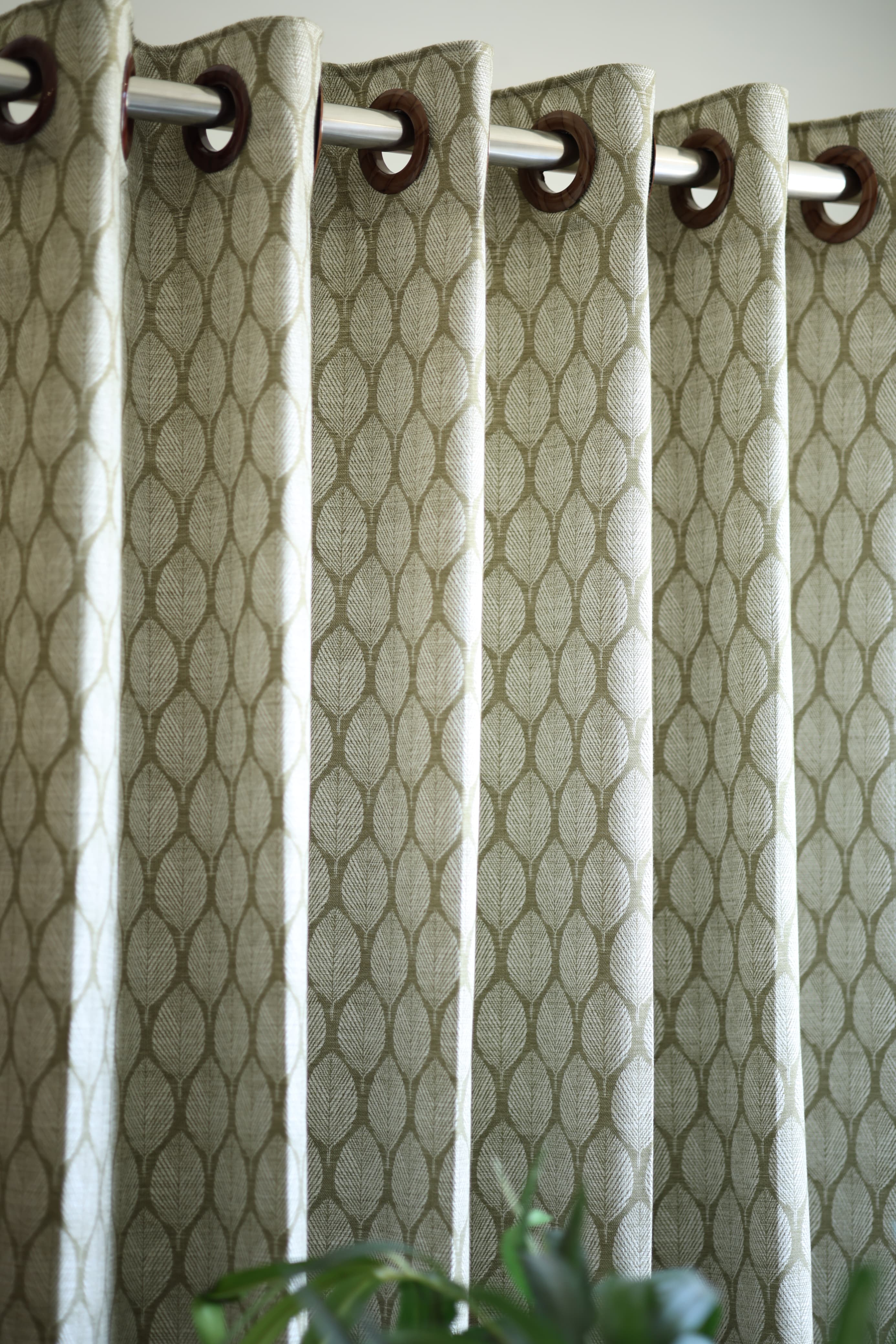 Curtains - Jacquard Opaque self printed  curtains