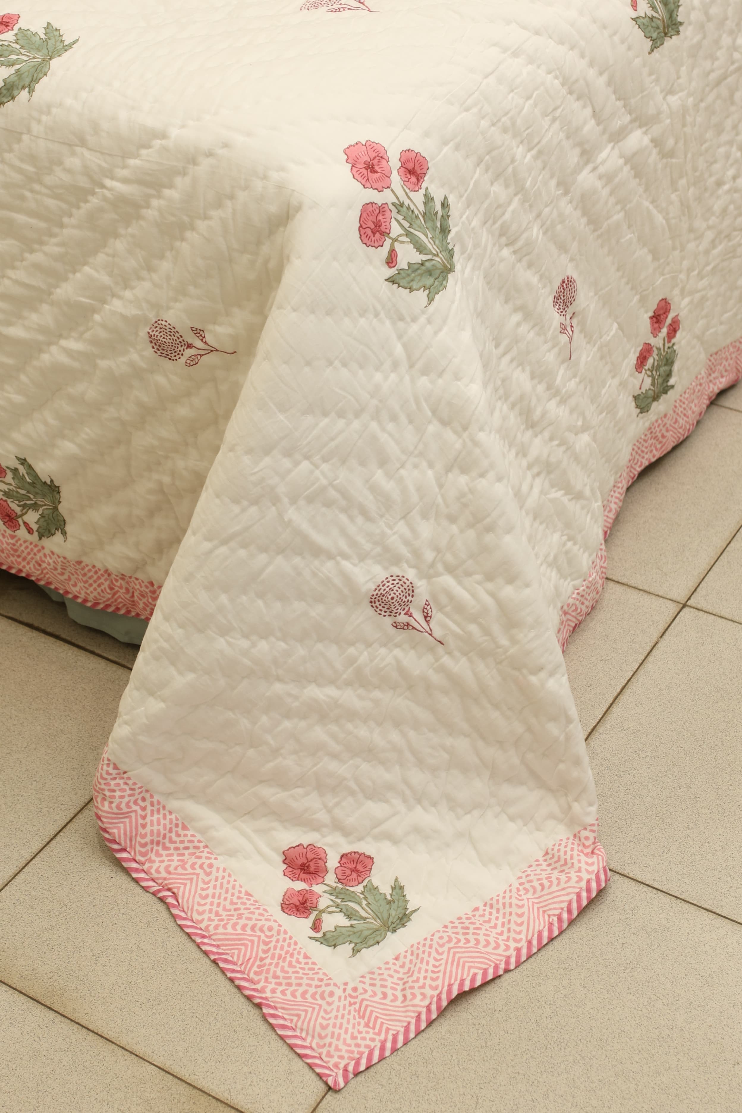 Premium Cotton handblock Print Double Quilt