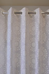Curtains - Premium embroidery designer curtains semi Transparent/sheer vedic prebooking