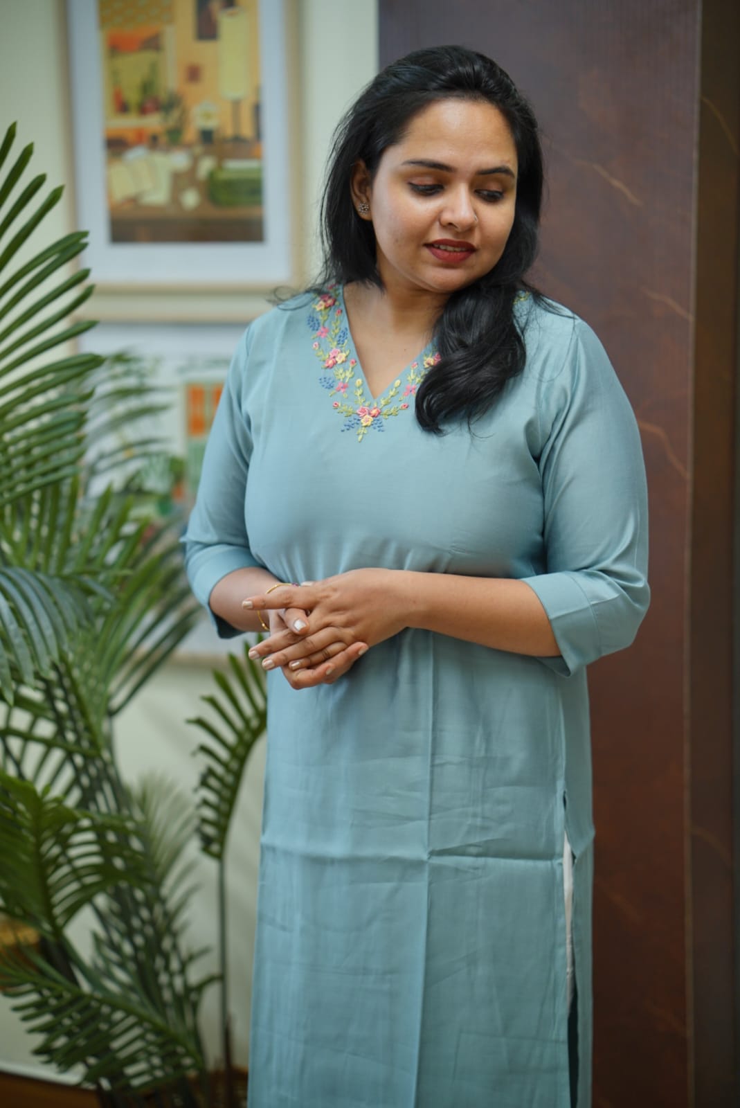 Kurti with sleeve