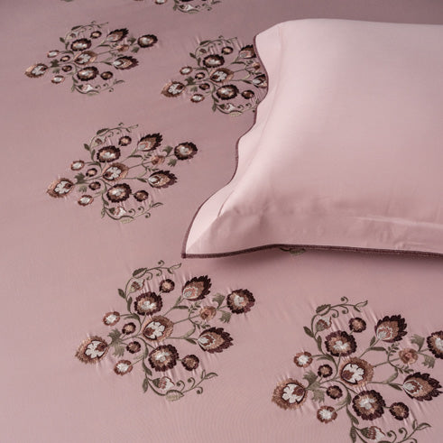 Bedsheets-Premium machine embroidered bedsheets