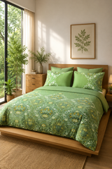 Bedsheets - Premium digital print floral king size soft cotton bedsheets (Souv)