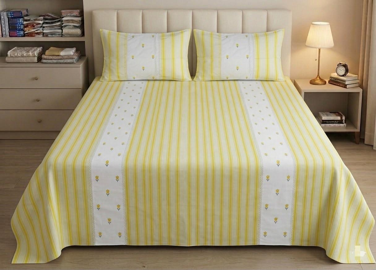 Bedsheets - Machine Embroidery  bedsheets