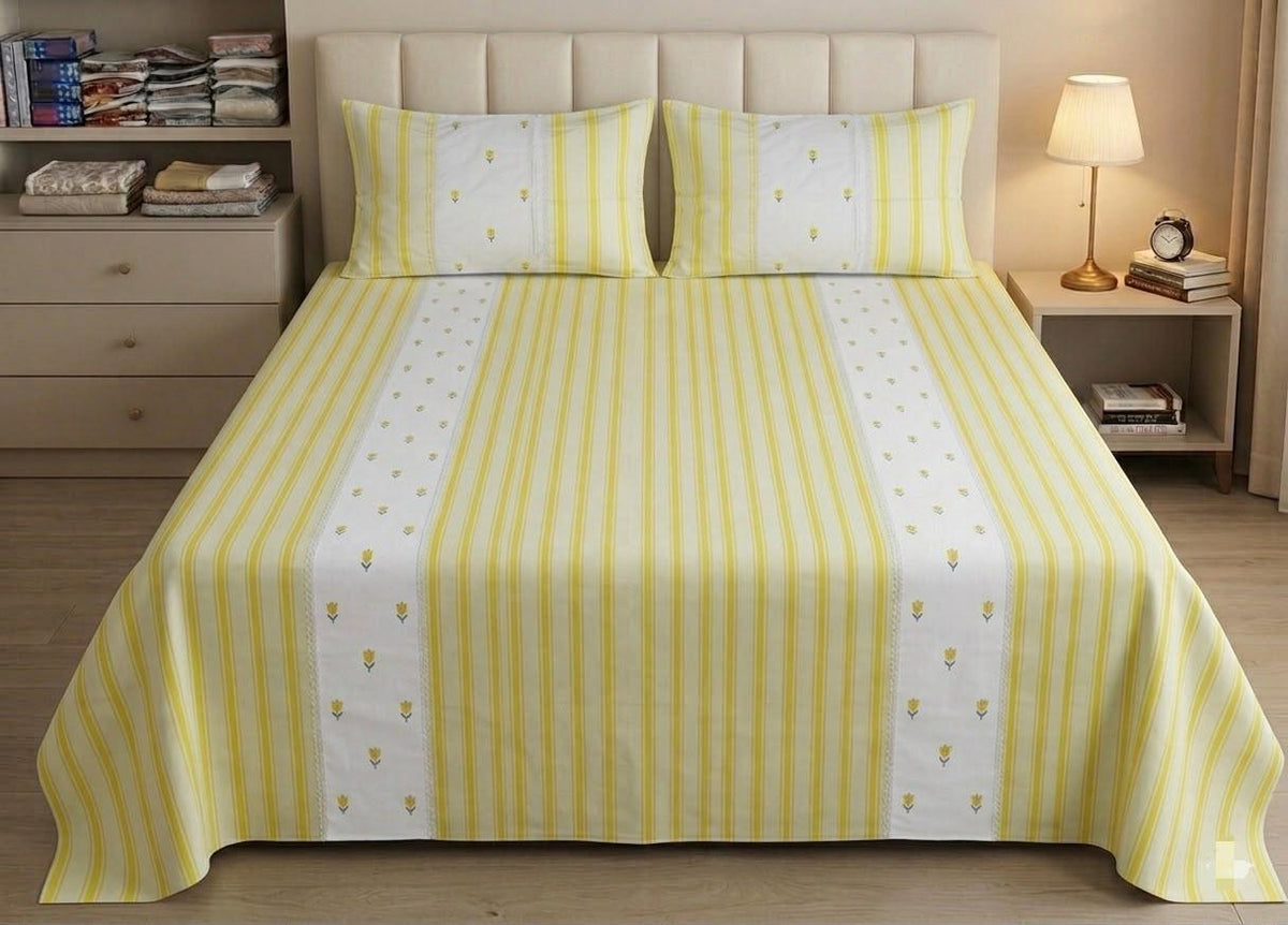Bedsheets - Machine Embroidery  bedsheets