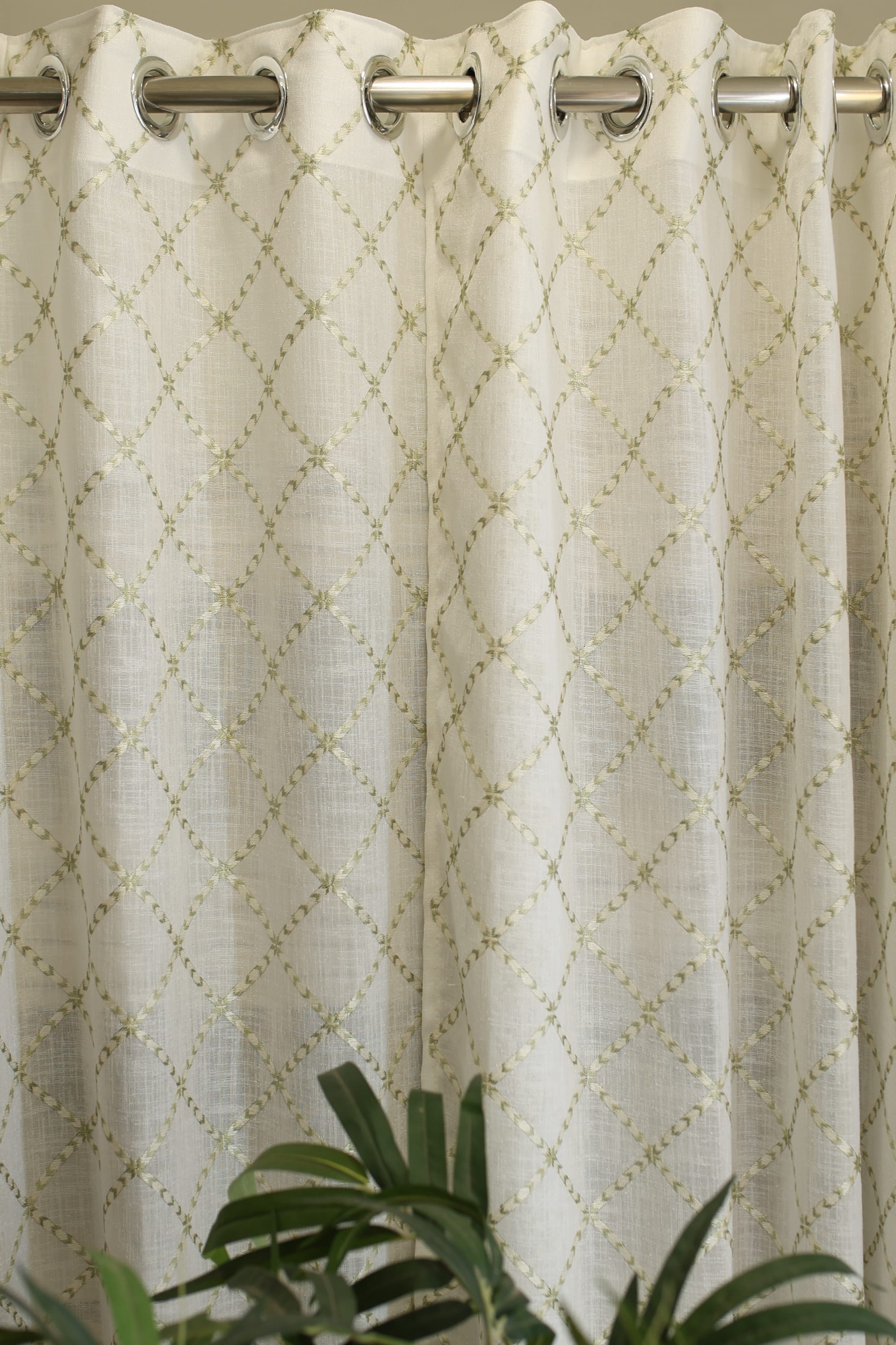 Curtains - Premium embroidery sheer curtains meraki
