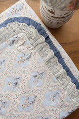 Bedsheets - Premium King soft cotton lace bedsheets majestic