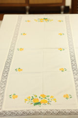 Table cloths-8 seater cross stitch embroidered