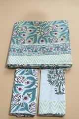 Bedsheets- King handblock cotton bedsheets