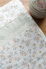 Bedsheets - Premium King cotton lace bedsheets majestic