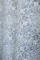Curtains - Chikankari embroidery organza  curtains