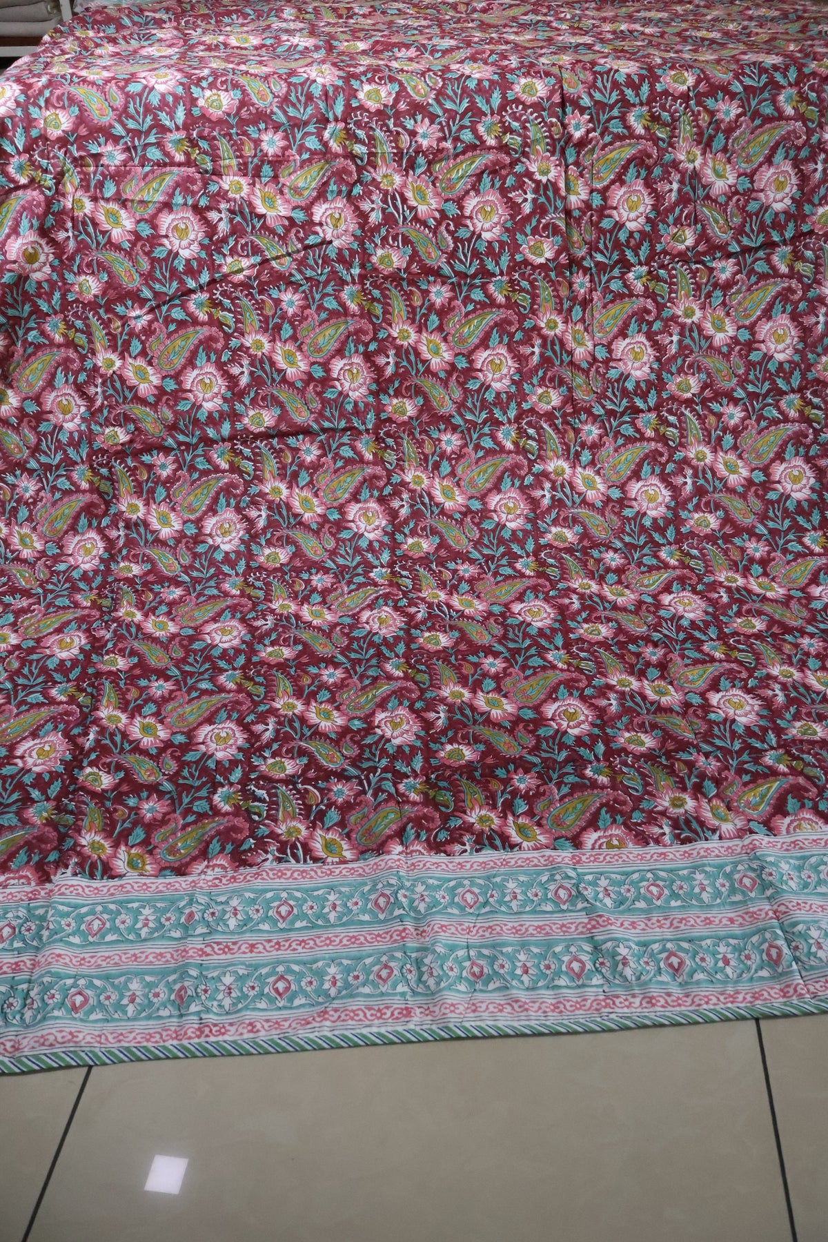 Double dohar / Blanket - Mughal handblock print