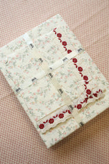 Bedsheets - Premium King soft cotton lace bedsheets majestic