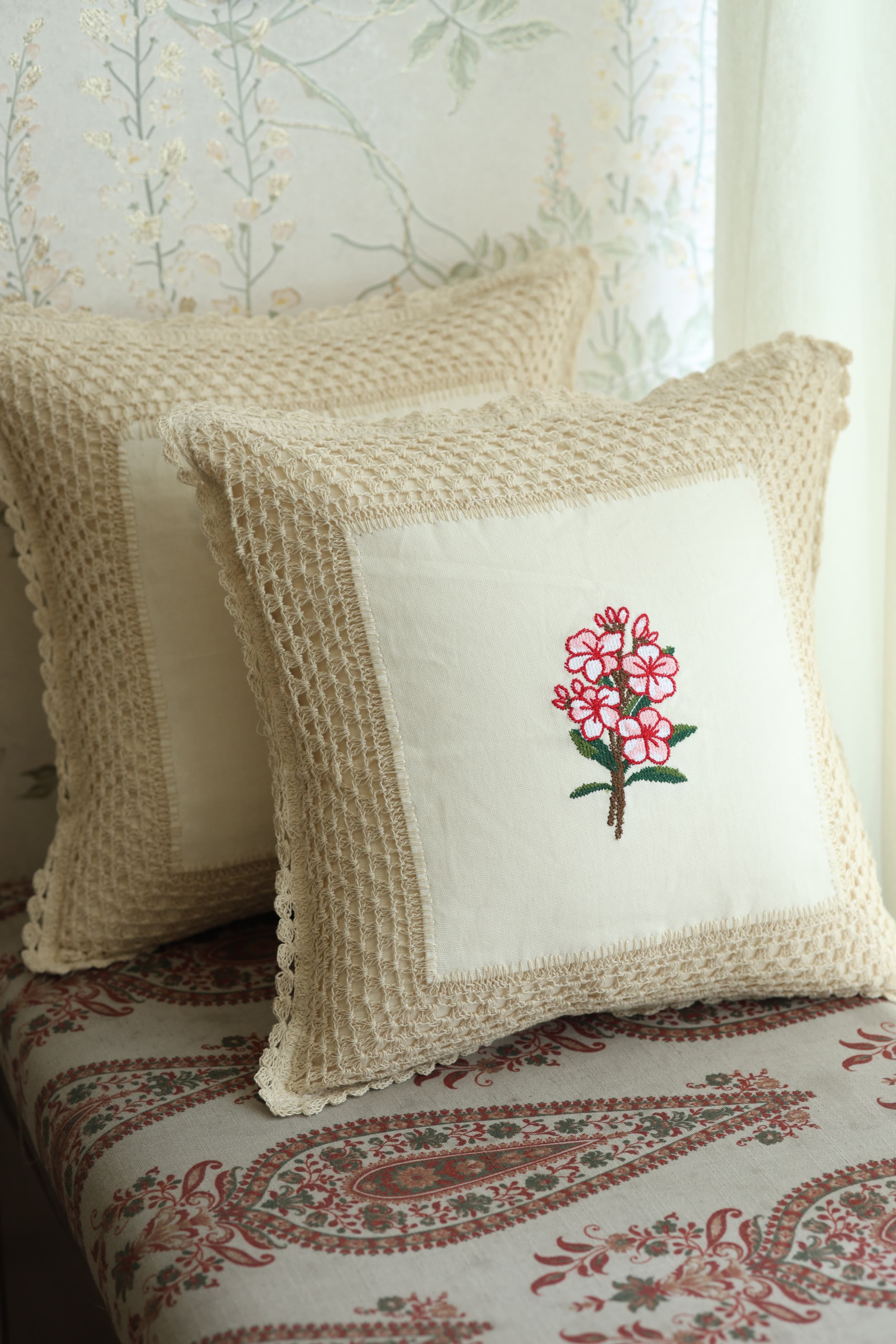 Cushion covers - crochet cushion covers