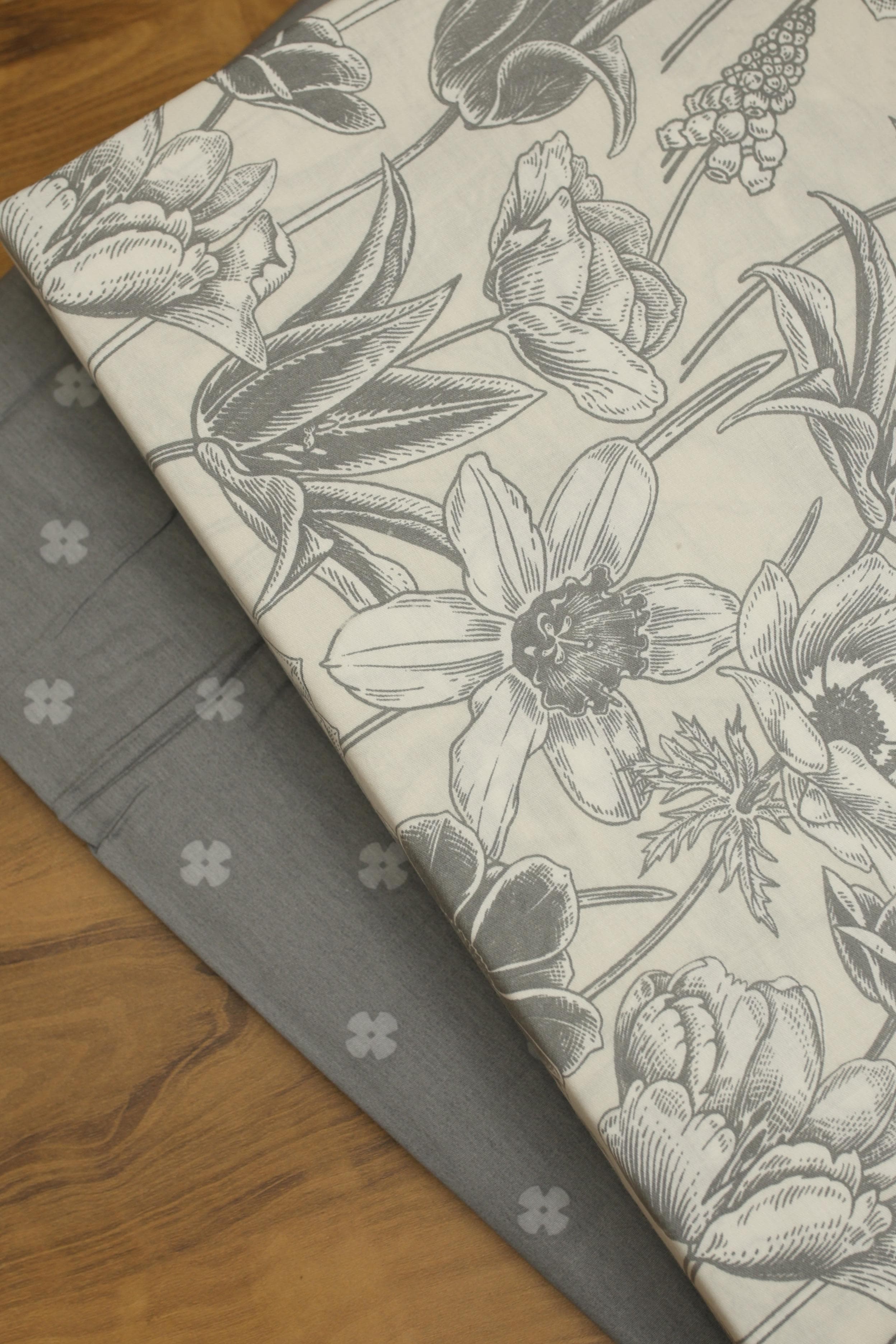 Bedsheets - Queen Soft cotton floral bedsheets (buzz)