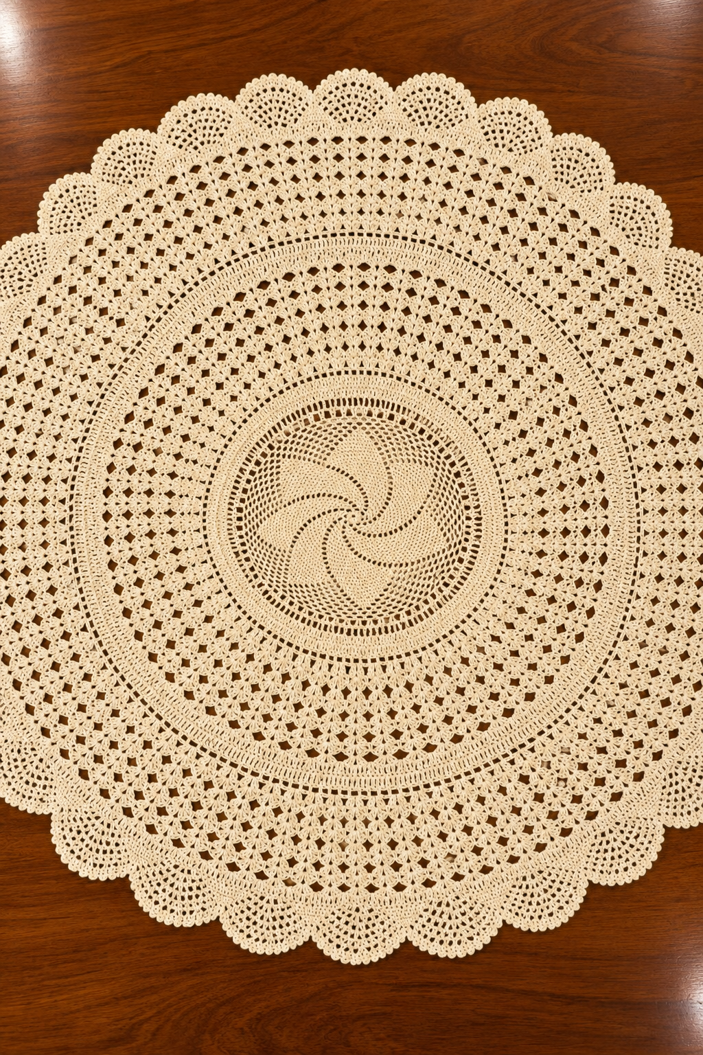 Round Crochet Table Mat / Centerpiece  Coaster