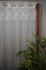 Curtains - Premium designer sheer curtains(semi transparent)