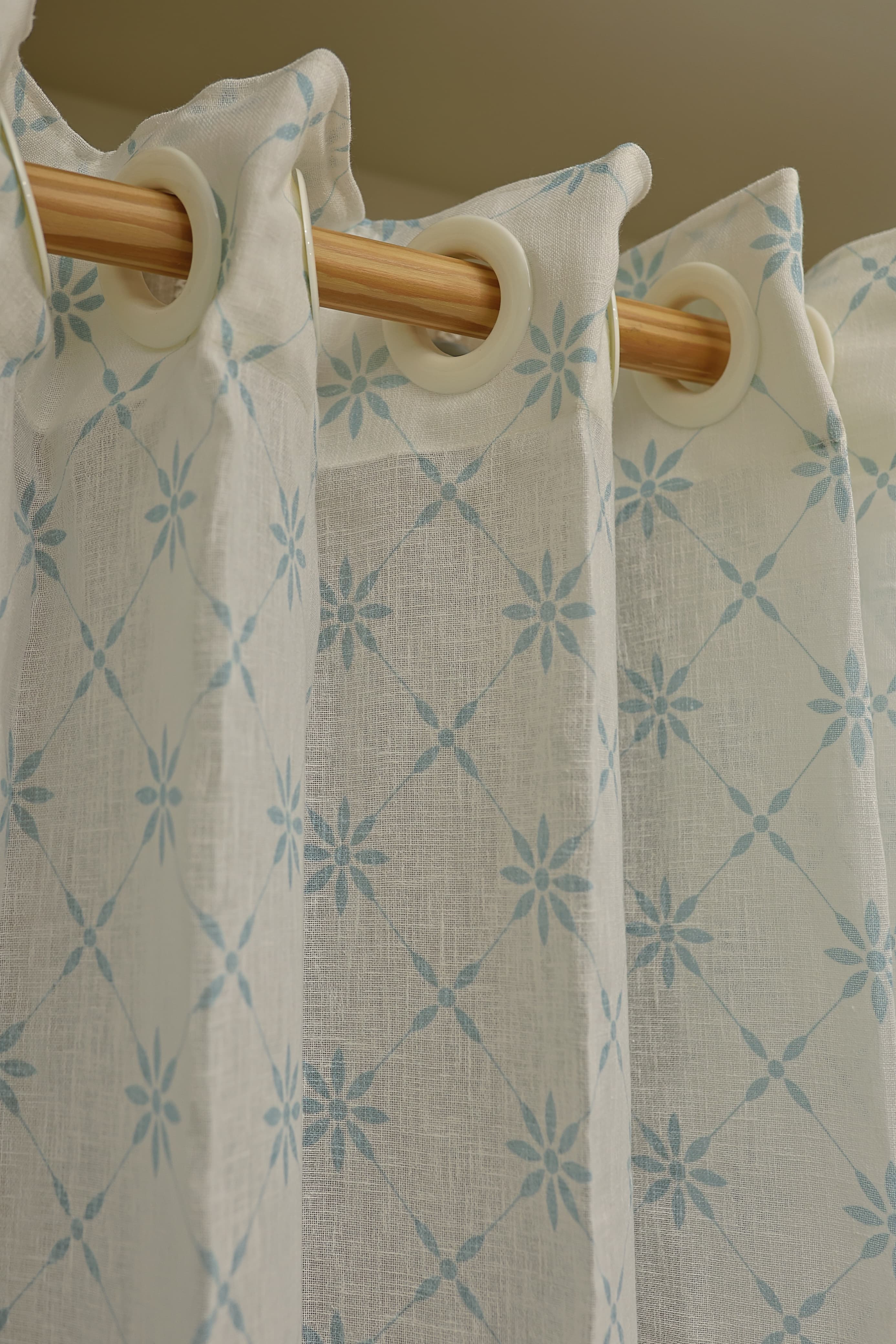 Curtain-Self printed semi transparent