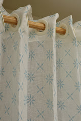 Curtain-Self printed semi transparent