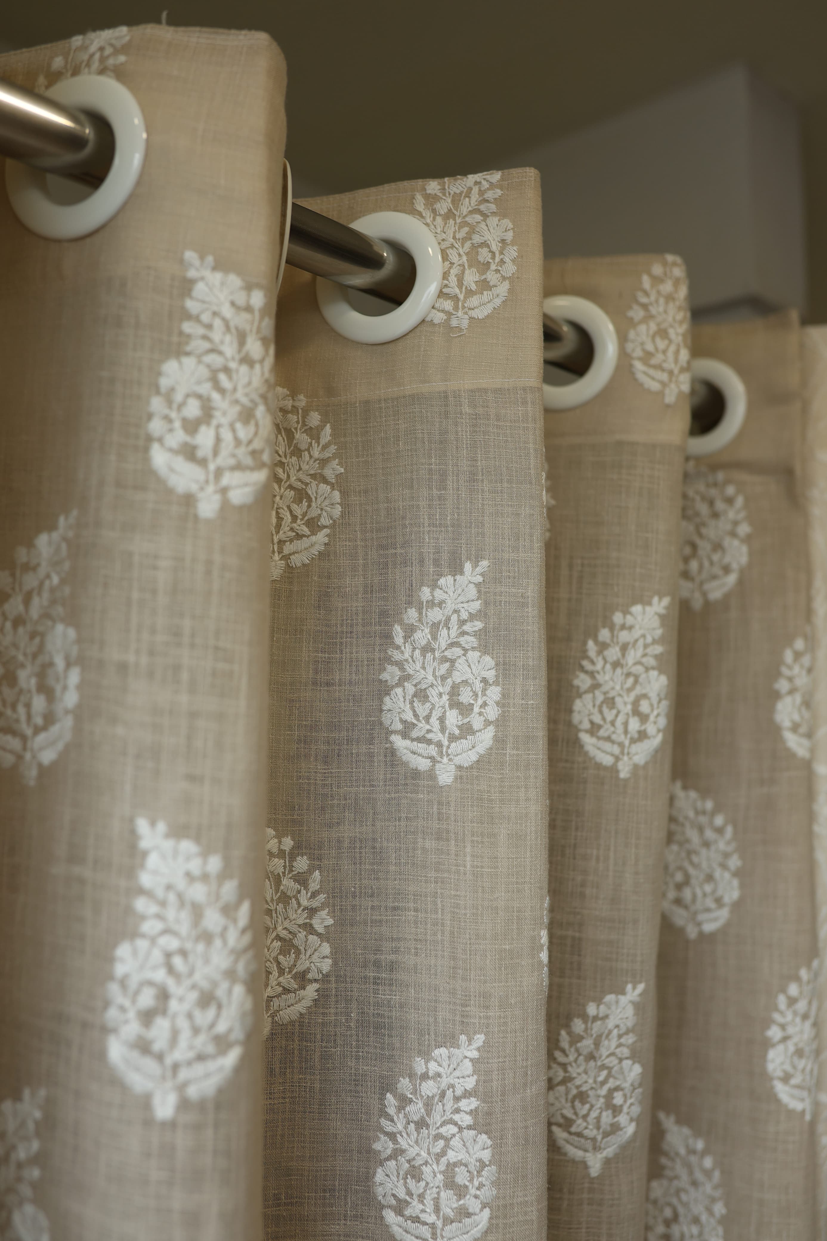 Curtains -Premium embroidered designer curtains semi Transparent