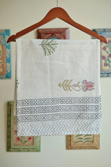 Handblock waffle towel