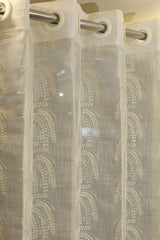 Curtains - Premium embroidery sheer curtains Meluha zinnia prebooking