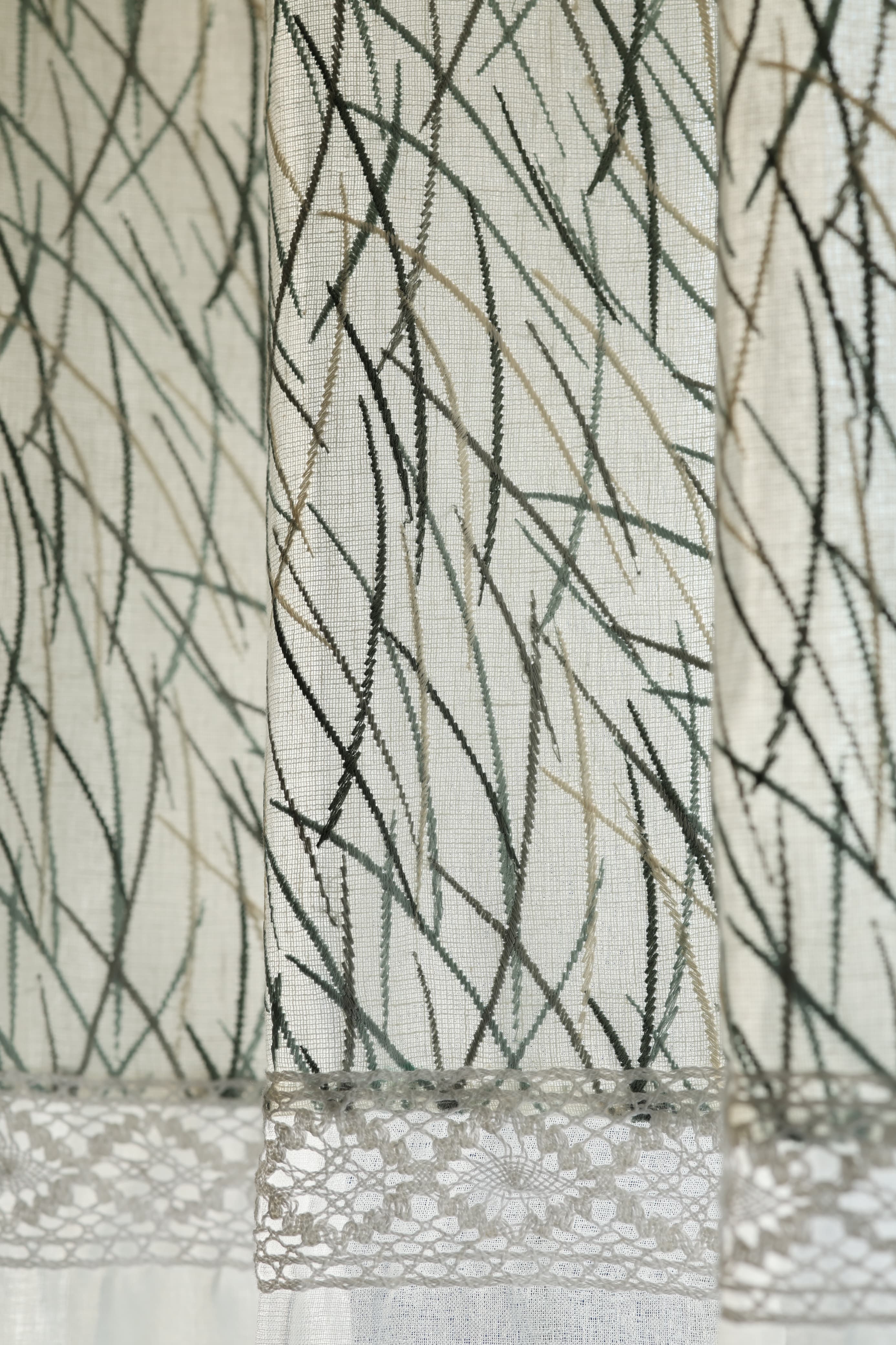 Curtains-Premium embroidery designer sheer curtains prebooking (description )
