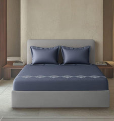 Bedsheets - King Premium machine embroidery bedsheets Sansaar : Saembro
