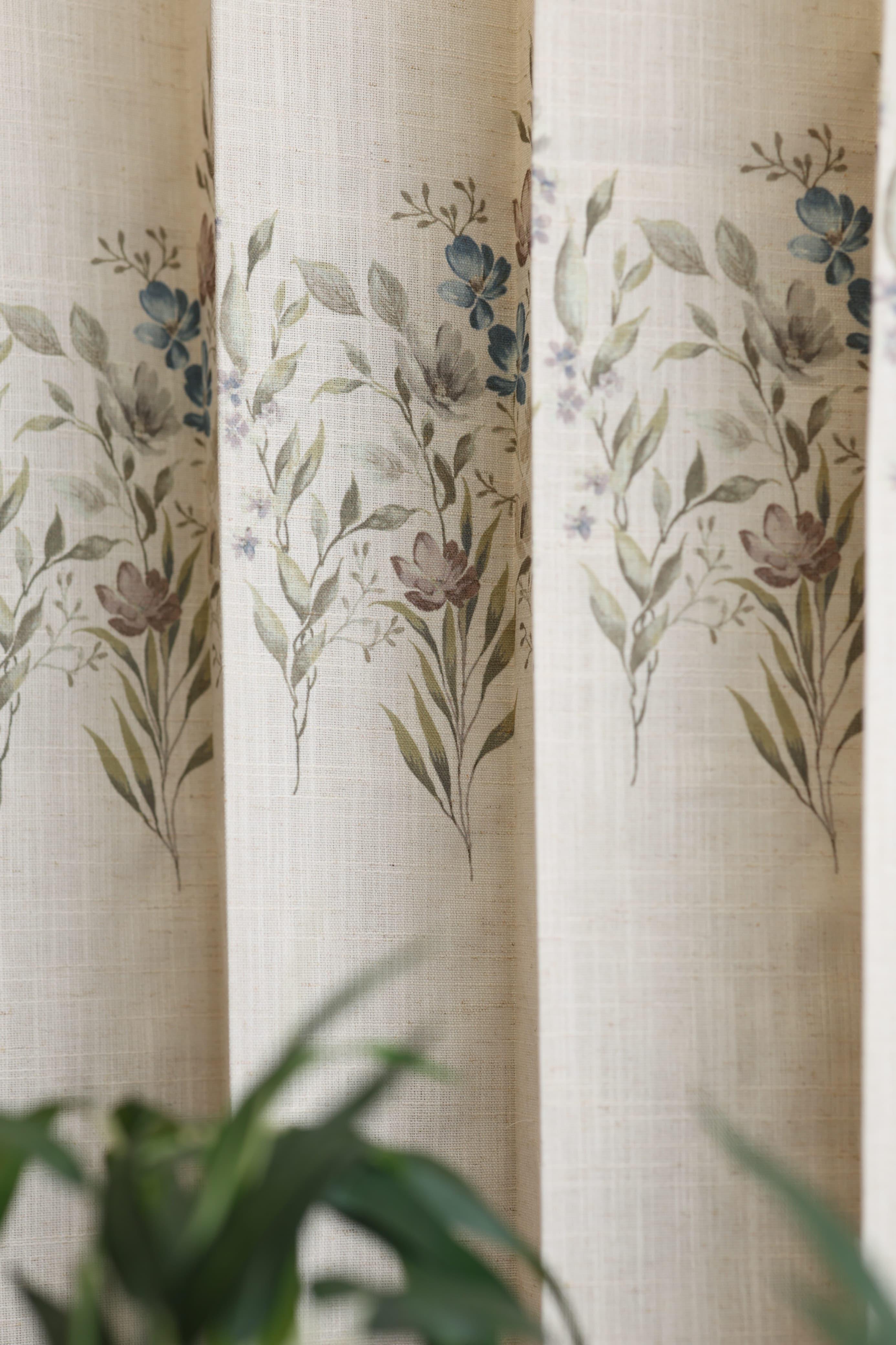 Curtains English floral printed curtains (sheer and opaque) prebooking