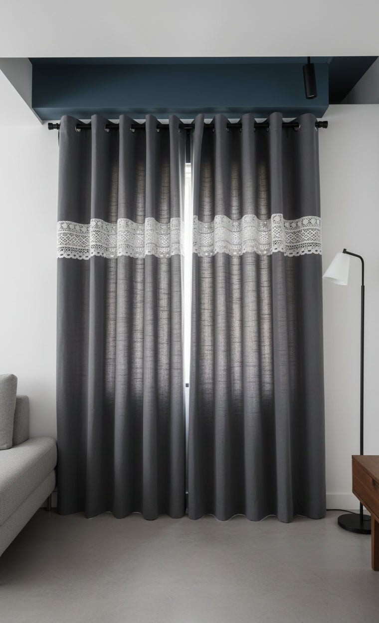Curtain : Opaque Back tab curtains