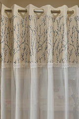 Curtains:Premium embroidered sheer curtains