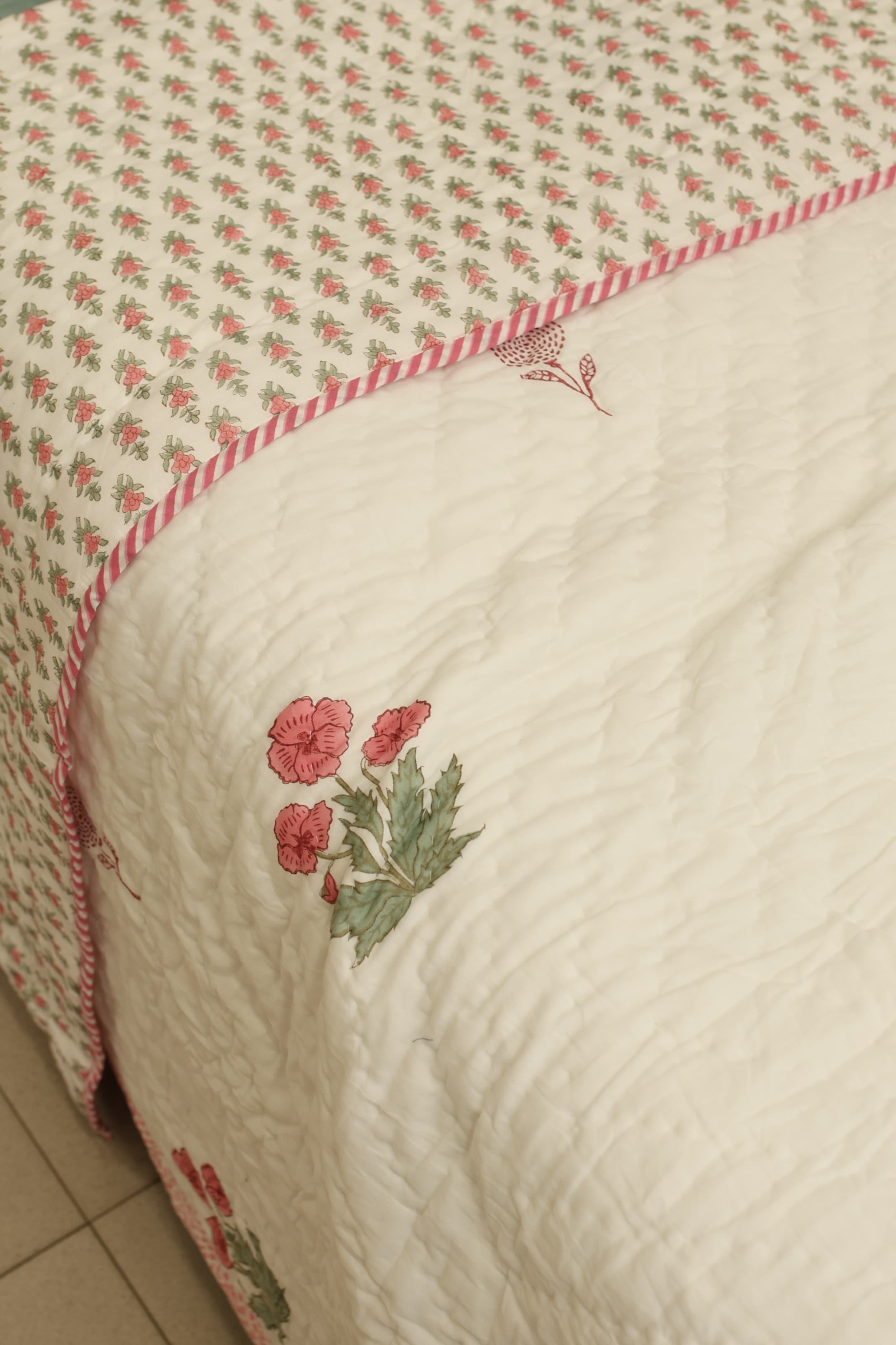 Premium Cotton handblock Print Double Quilt