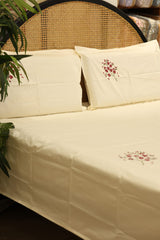 Bedsheets - King Premium Machine embroidery bedsheets MEK