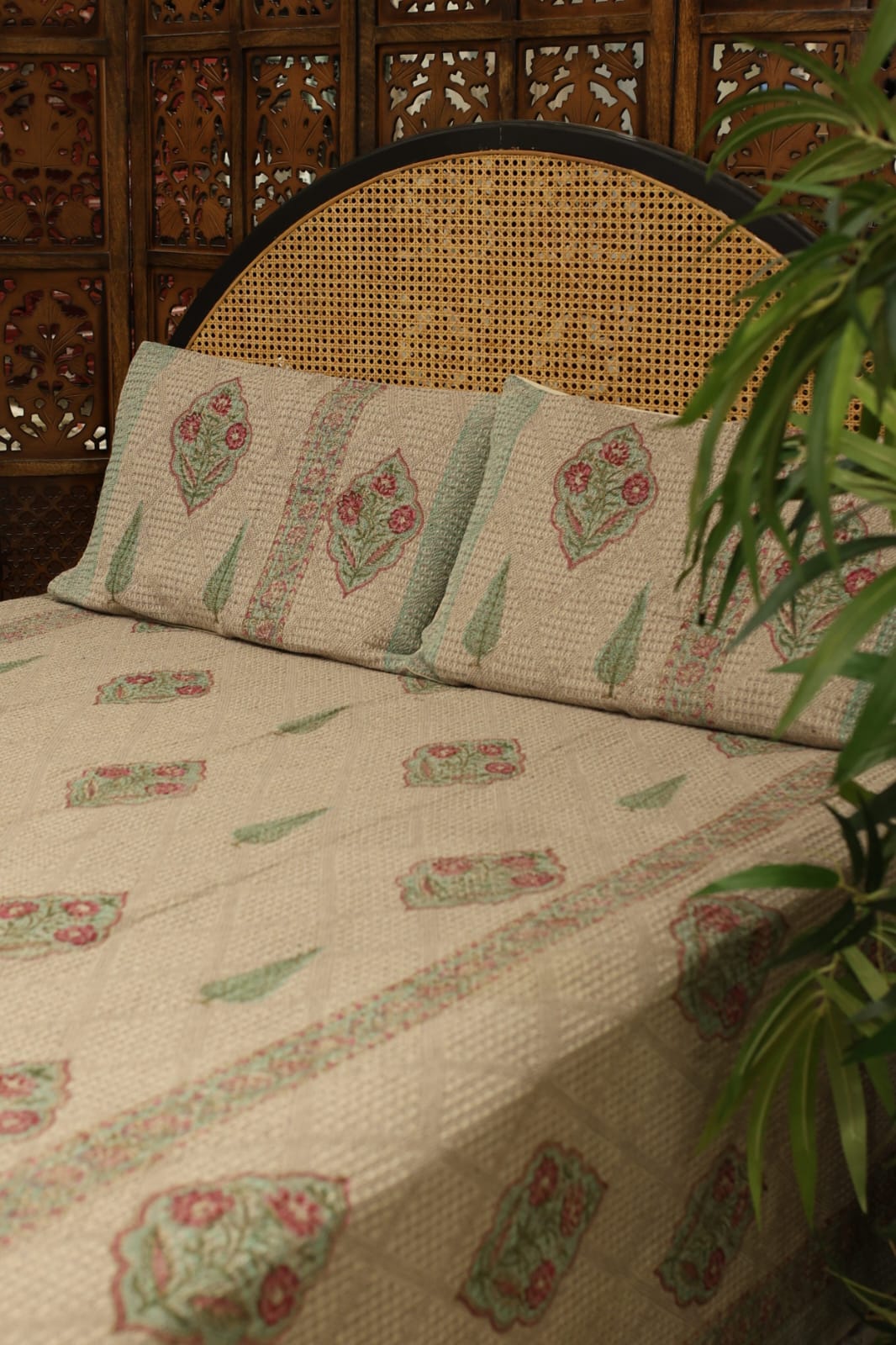 Spread : Handblock Jute Bedspread